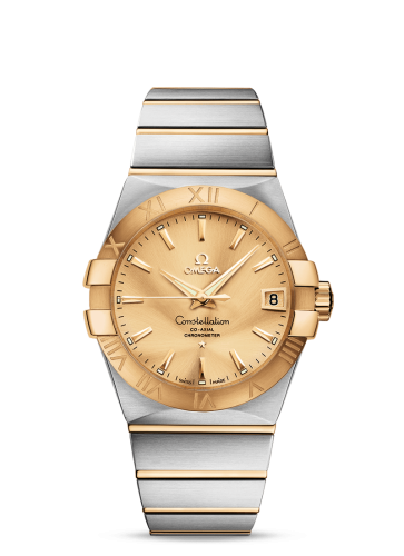 Omega Constellation Co-Axial 38 Stainless Steel / Yellow Gold / Champagne